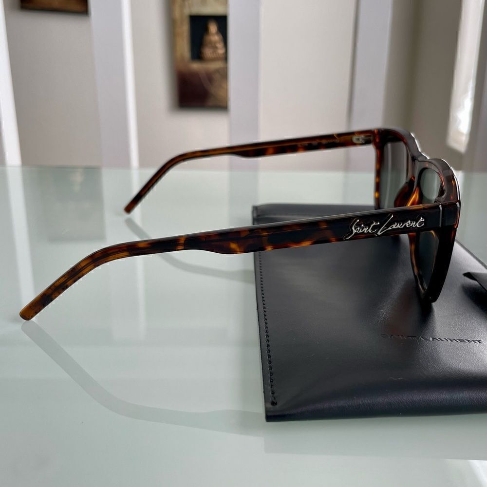 NWT Yves Saint Laurent Tortoise Unisex Sunglasses - Picture 4 of 10
